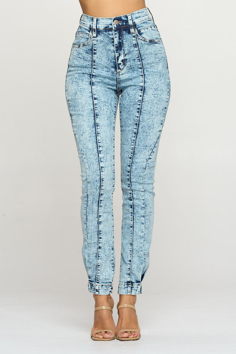 Dark Lined Bottom Up Jeans $12.65 Each
