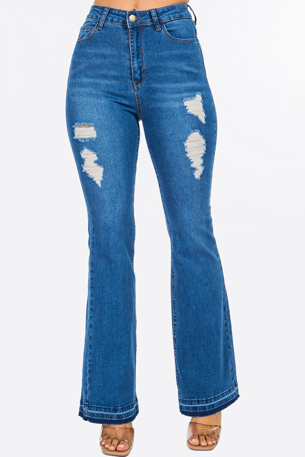 High Rise Bootcut Flare Jeans Extreme Stretch Light NH2210