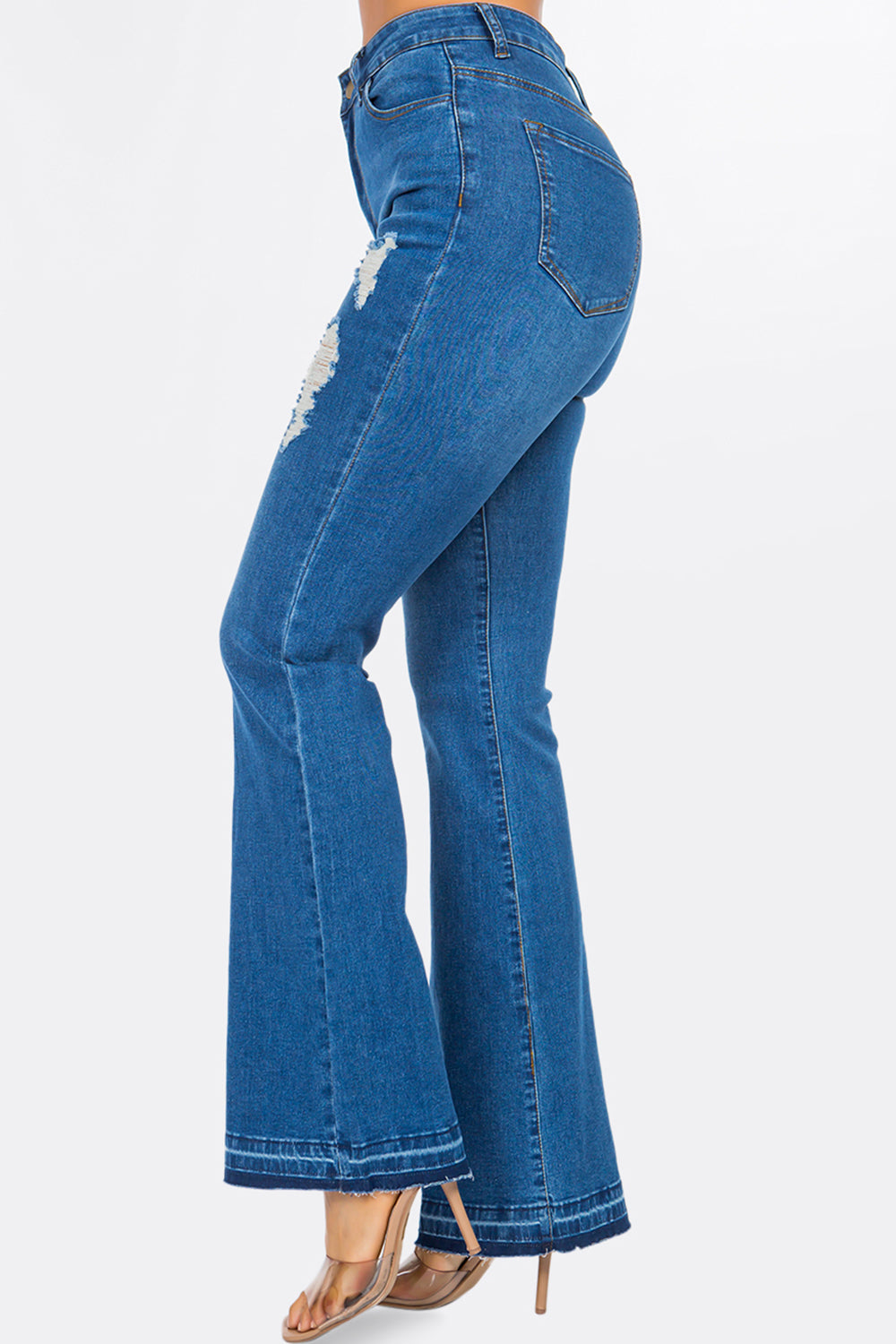 High Rise Bootcut Flare Jeans Extreme Stretch Light NH2210
