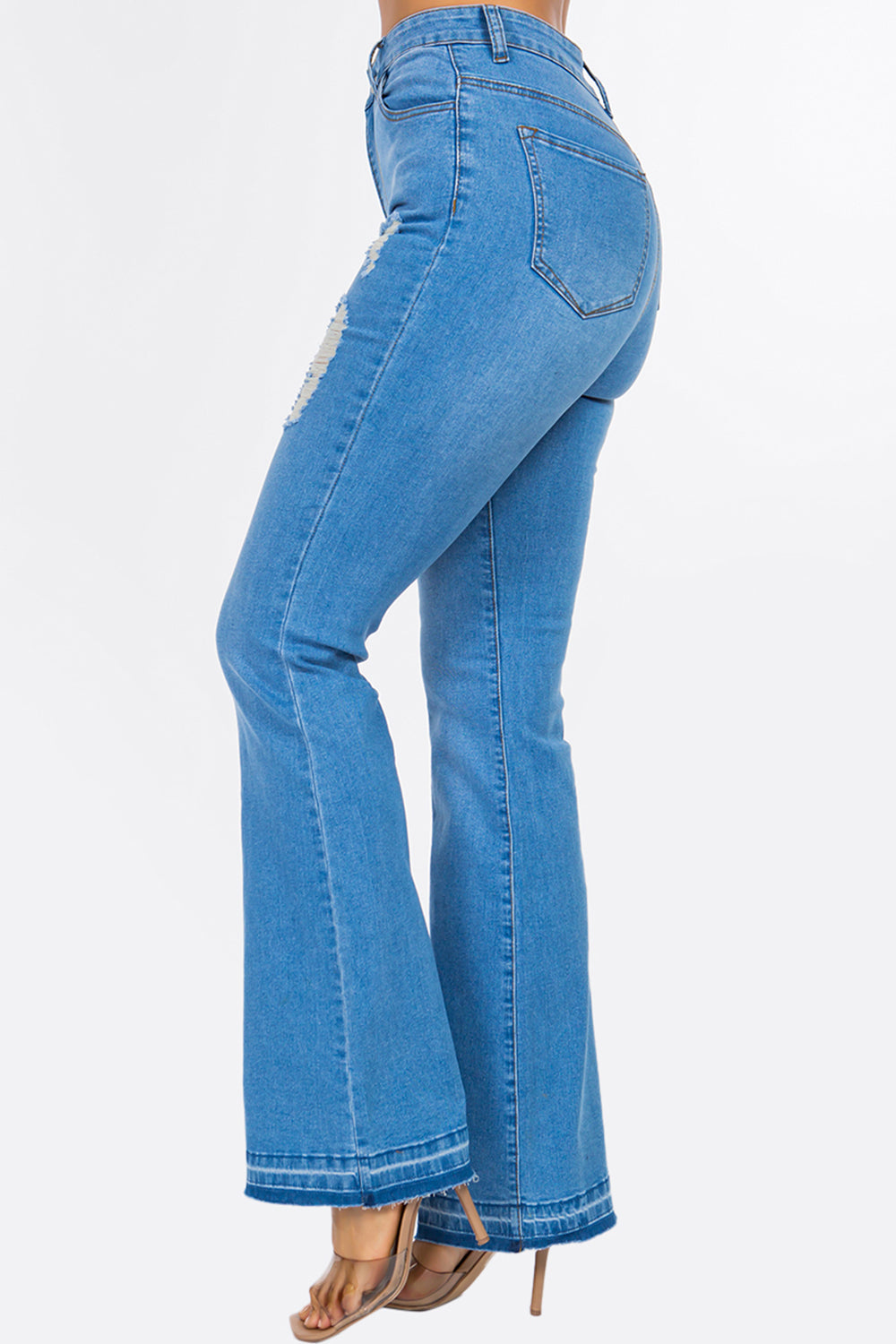High Rise Bootcut Flare Jeans Extreme Stretch Light NH2210
