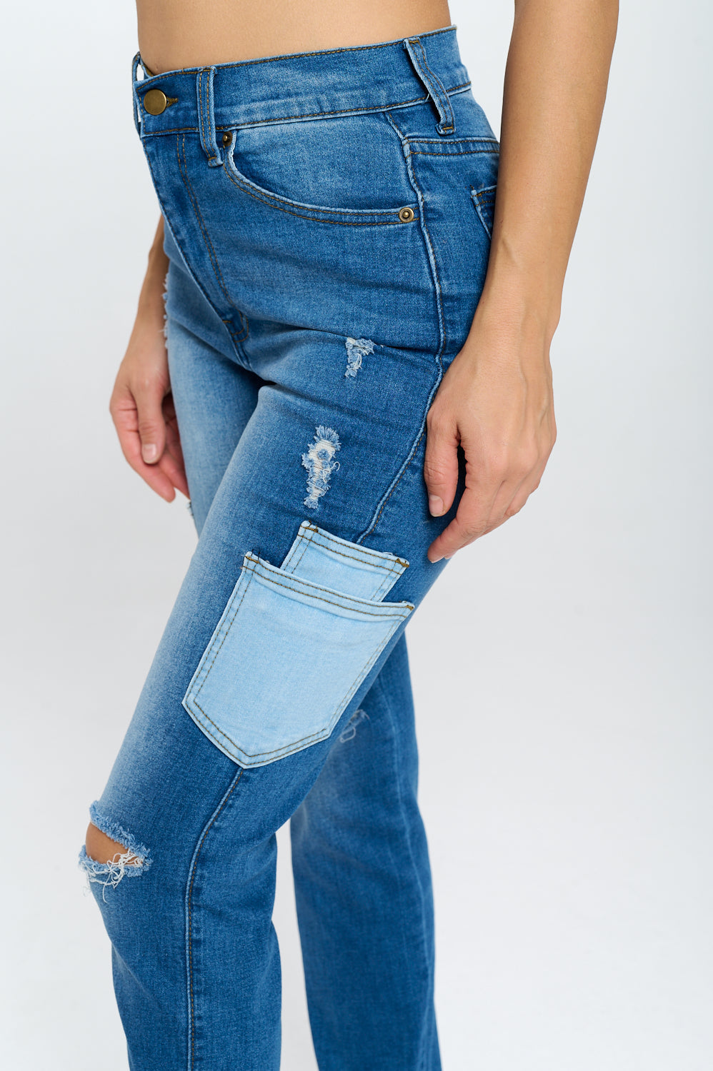 Lucky Girl High Waist Straight Fit Super Stretch Jeans Medium $13 Each