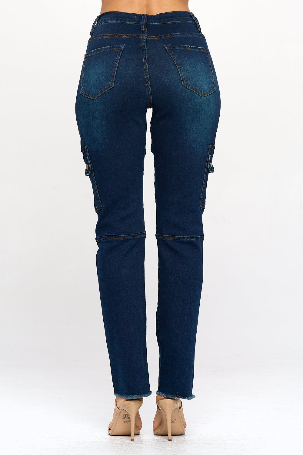Horizons Extreme Stretch Straight Leg Cargo Jeans Dark