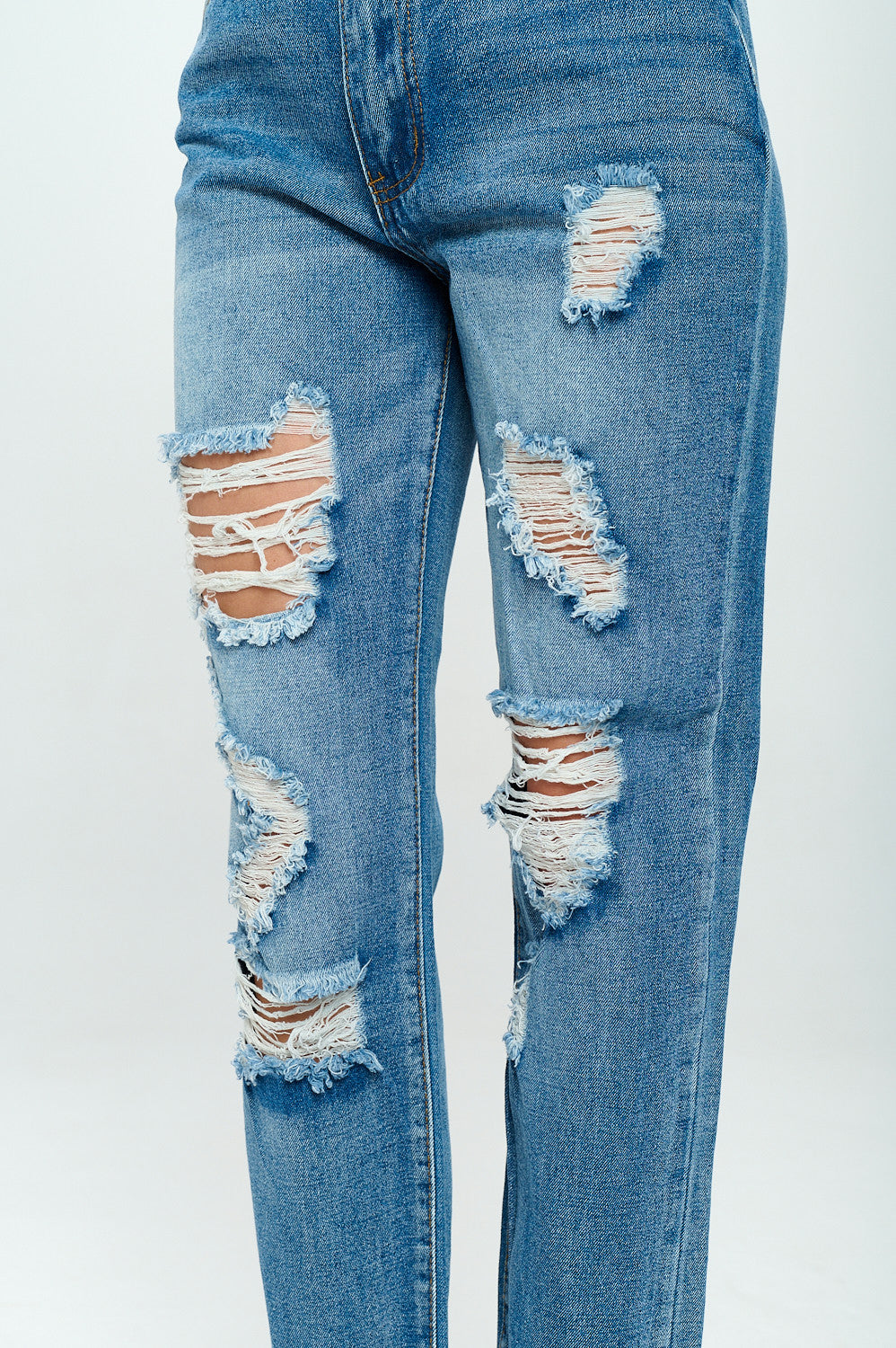90's Style Mid Rise Mom Jean Rolled Cuff Medium DH2108