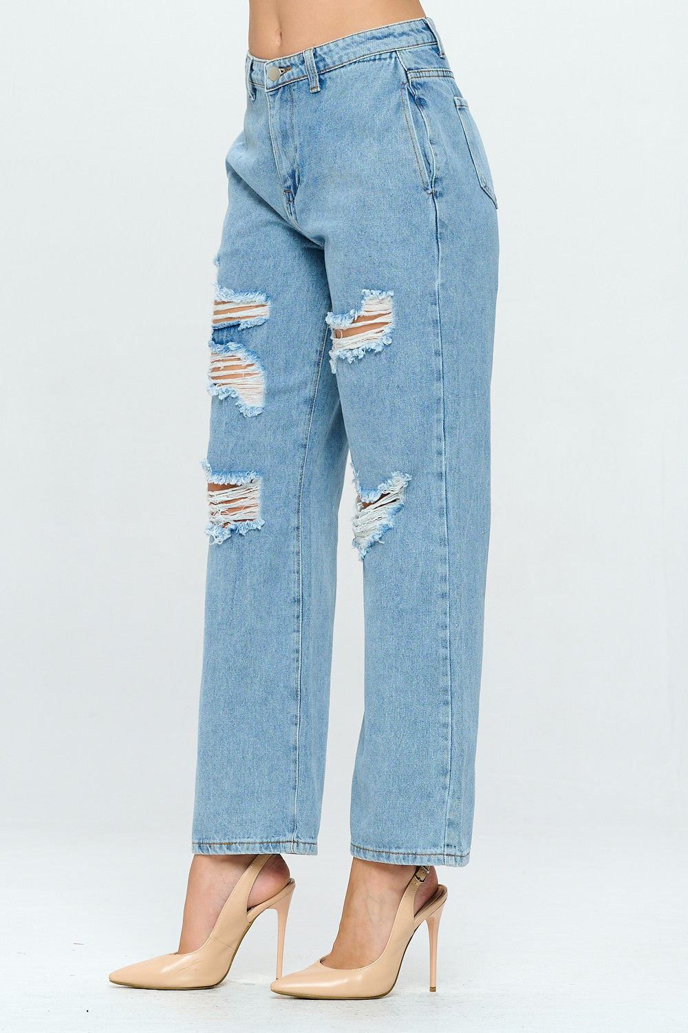 Vintage Mid Rise Wide Leg Loose Fit Jean Light DH2106