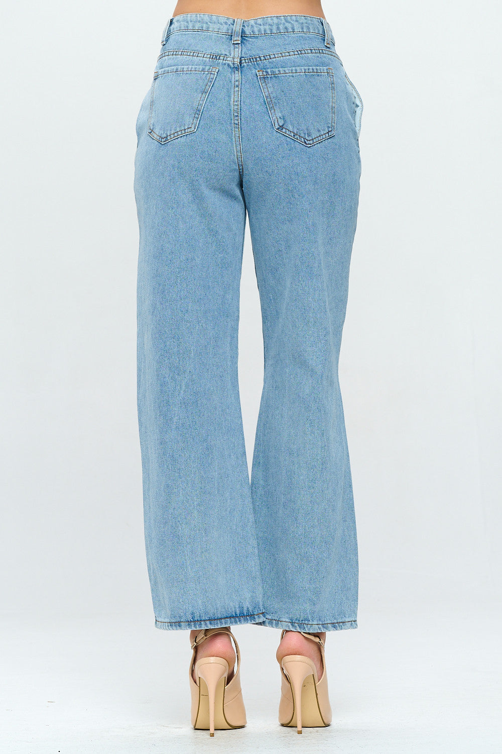 Vintage Mid Rise Wide Leg Loose Fit Jean Light DH2106