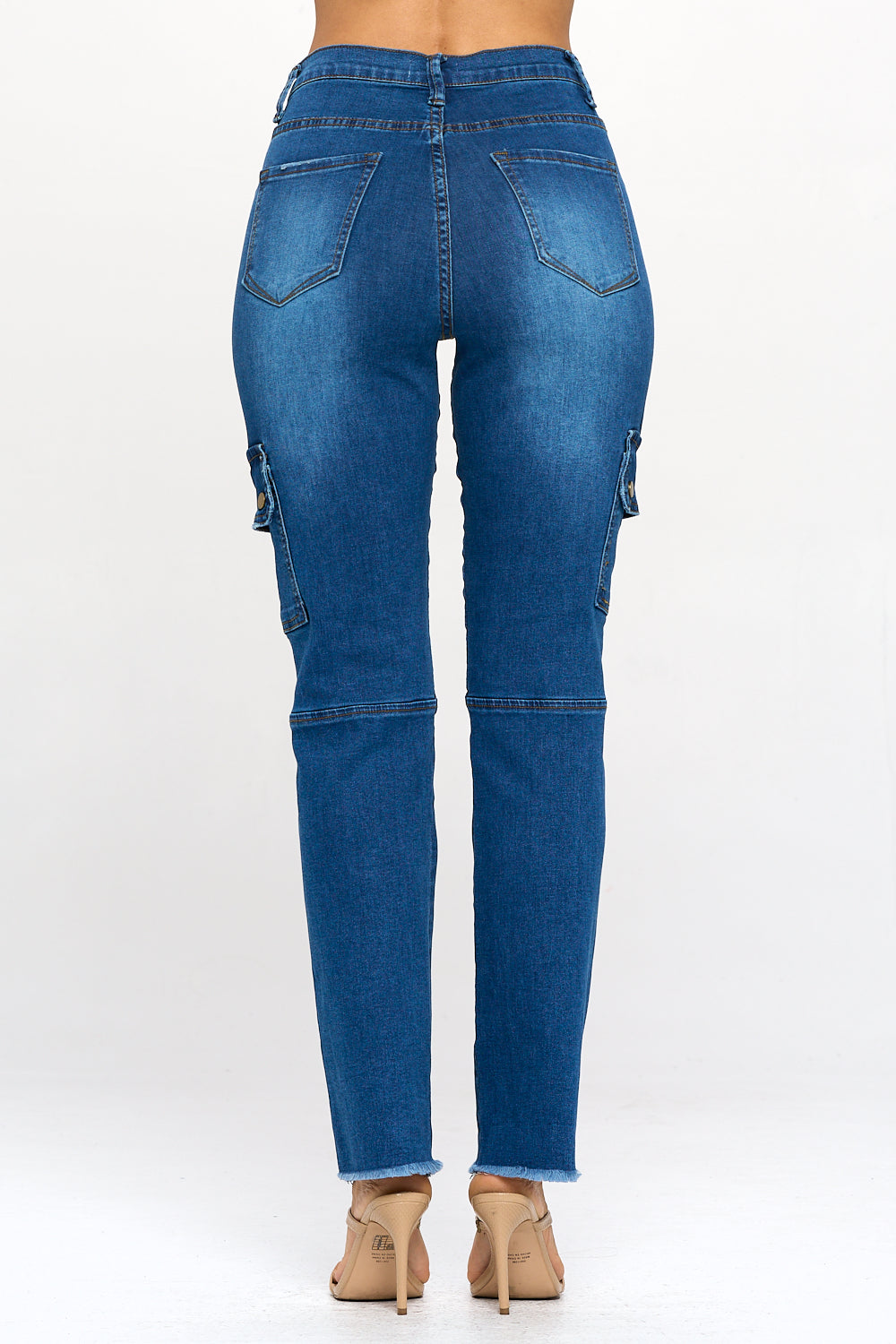Horizons Extreme Stretch Straight Leg Cargo Jeans Dark