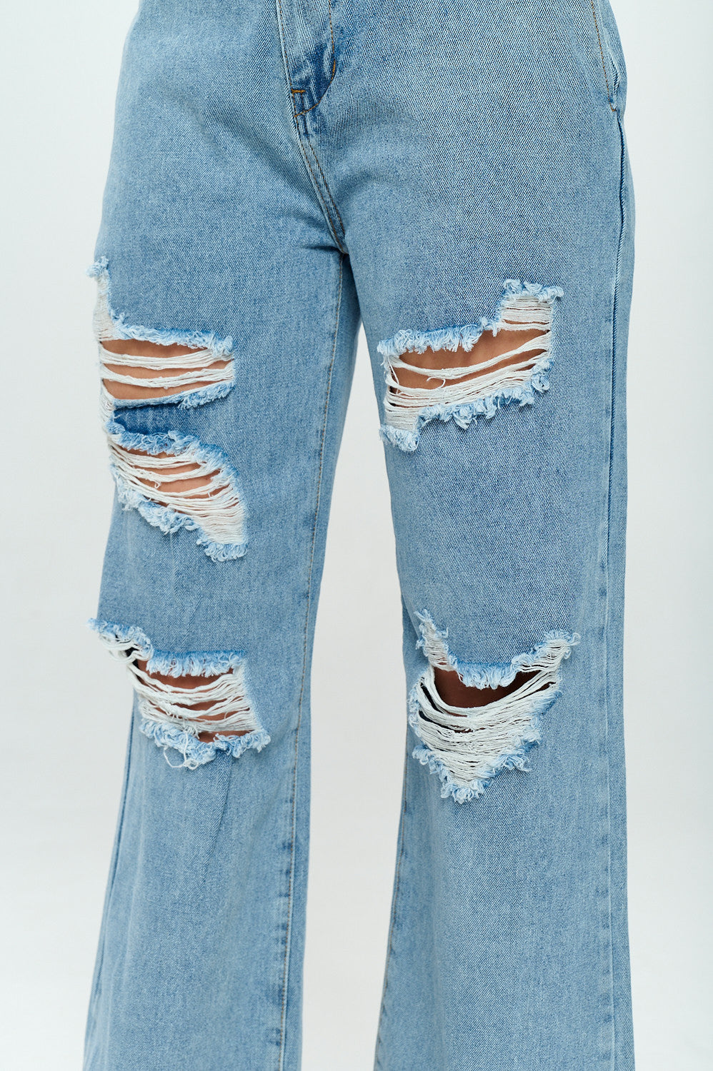 Vintage Mid Rise Wide Leg Loose Fit Jean Light DH2106