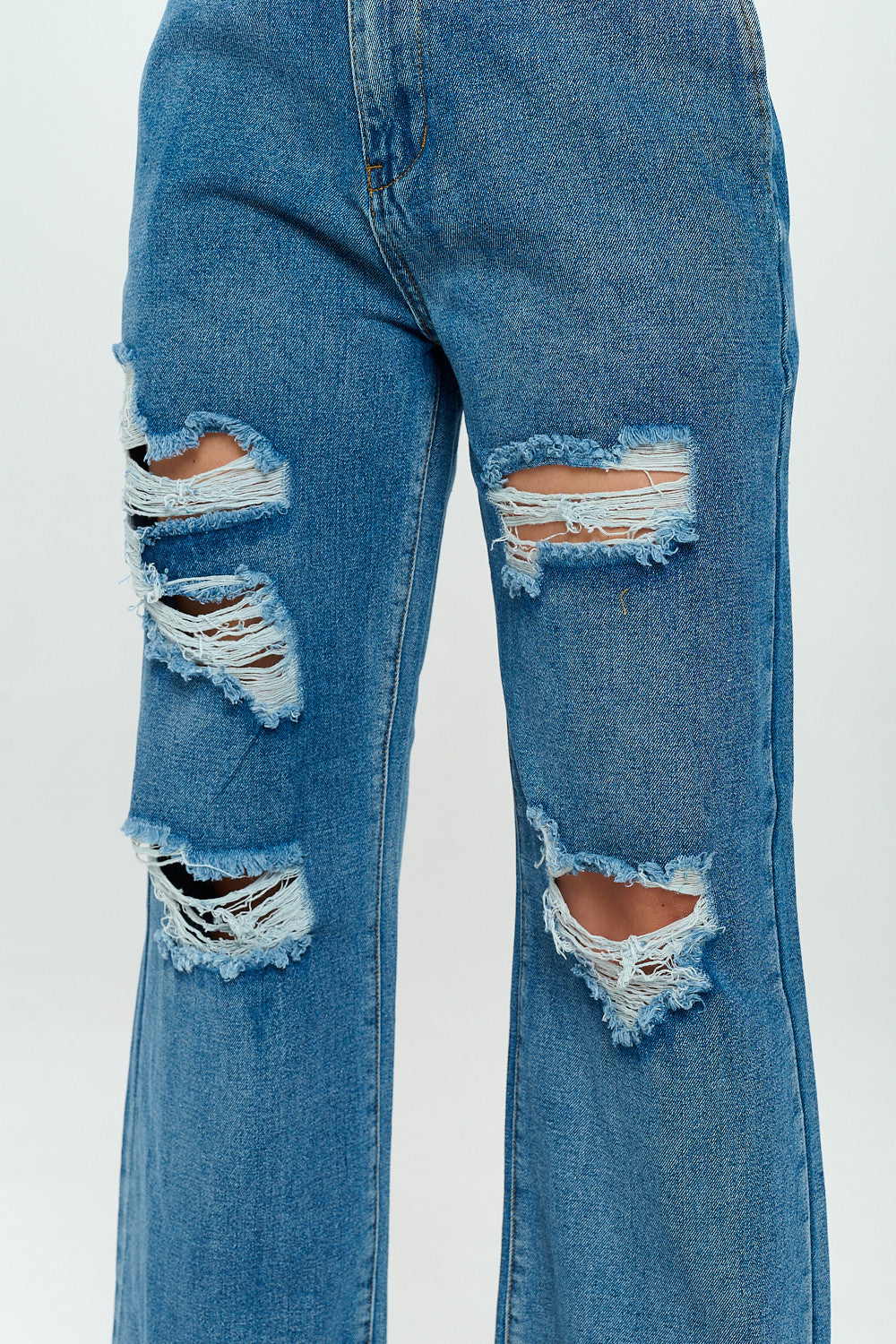 Vintage Mid Rise Wide Leg Loose Fit Jean Light DH2106