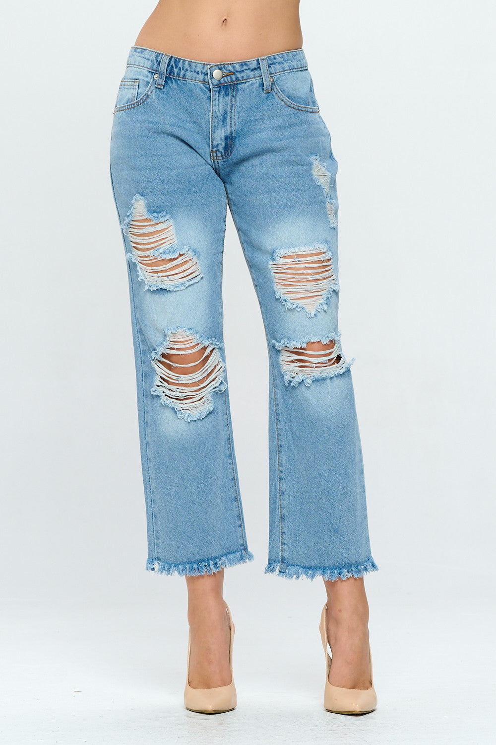 Cropped Vintage Low Rise Wide Leg Jean Medium DR2109