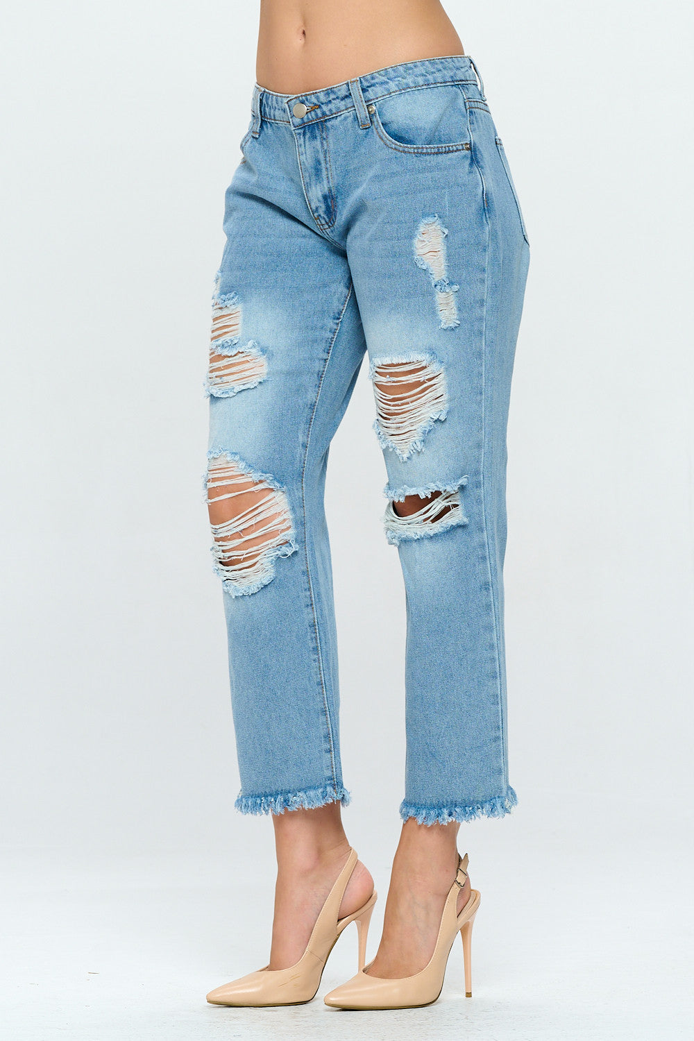 Cropped Vintage Low Rise Wide Leg Jean Medium DR2109