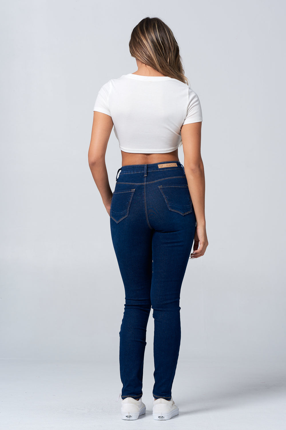 NEW Ripped High Rise Skinny Jean Light Blue DH3709