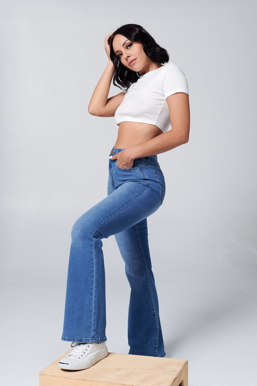 High Waist Bootcut Flare Extreme Stretch Light NH2211