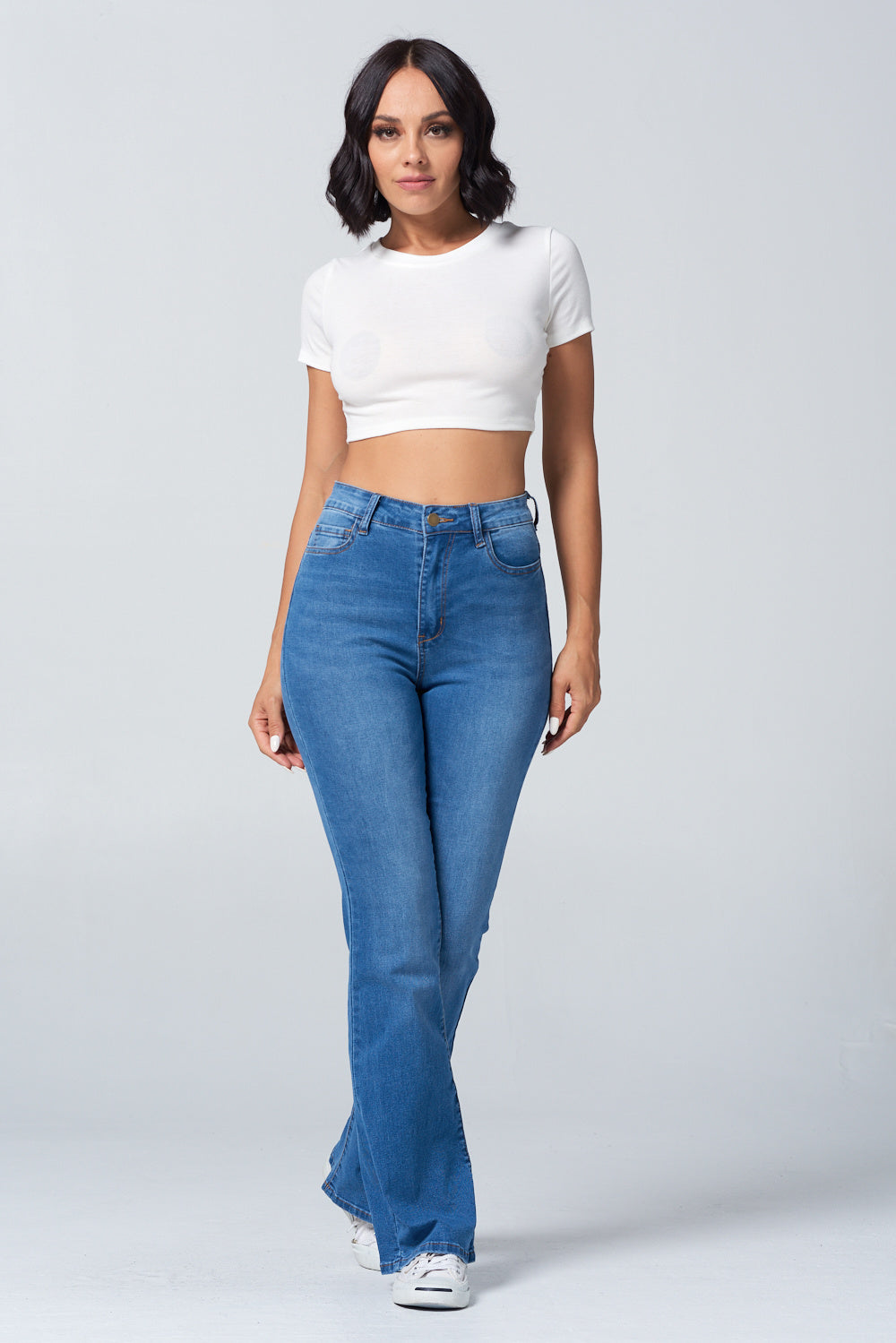 High Waist Bootcut Flare Extreme Stretch Light NH2211
