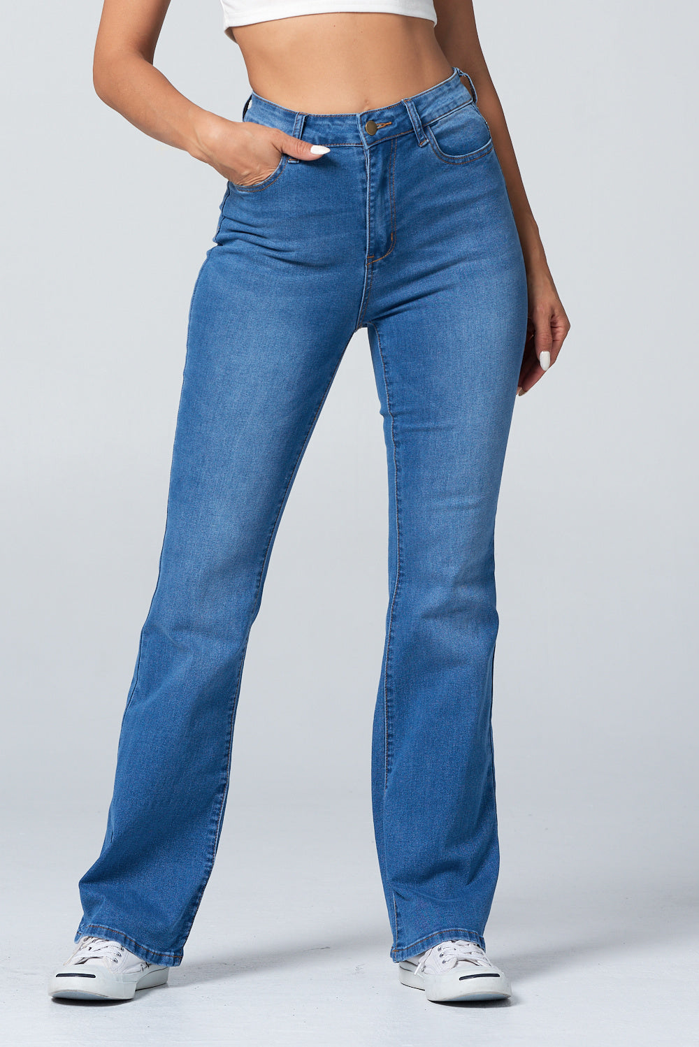 High Waist Bootcut Flare Extreme Stretch Light NH2211