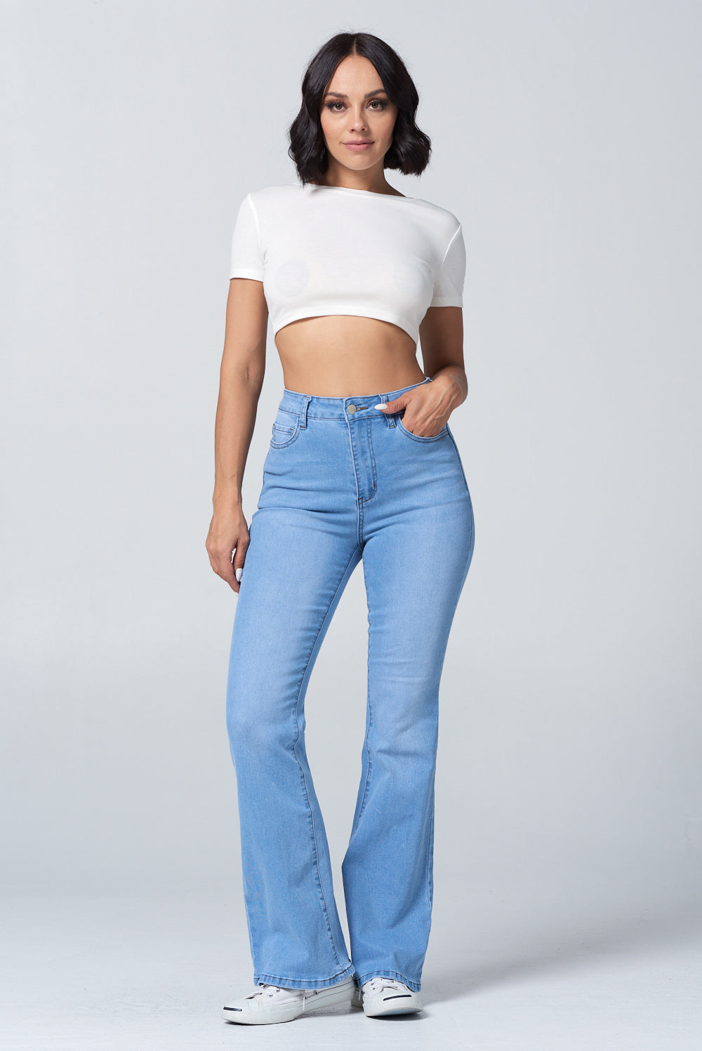 High Waist Bootcut Flare Extreme Stretch Med NH2211