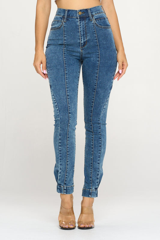 Dark Lined Bottom Up Jeans $12.65 Each