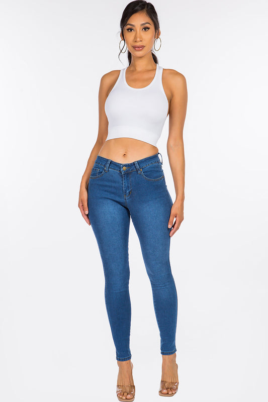 Classic Mid Rise Skinny Jean Extreme Stretch Medium WR3702