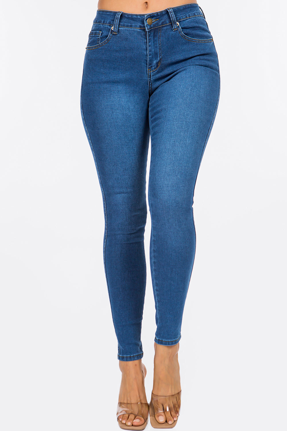 Wholesale Classic Mid Rise Skinny Jeans WR3702 @ Blue Turtle Jeans – BLUE  TURTLE